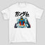Camiseta Básica Unissex Gundam Kanji RX-78 Graphic