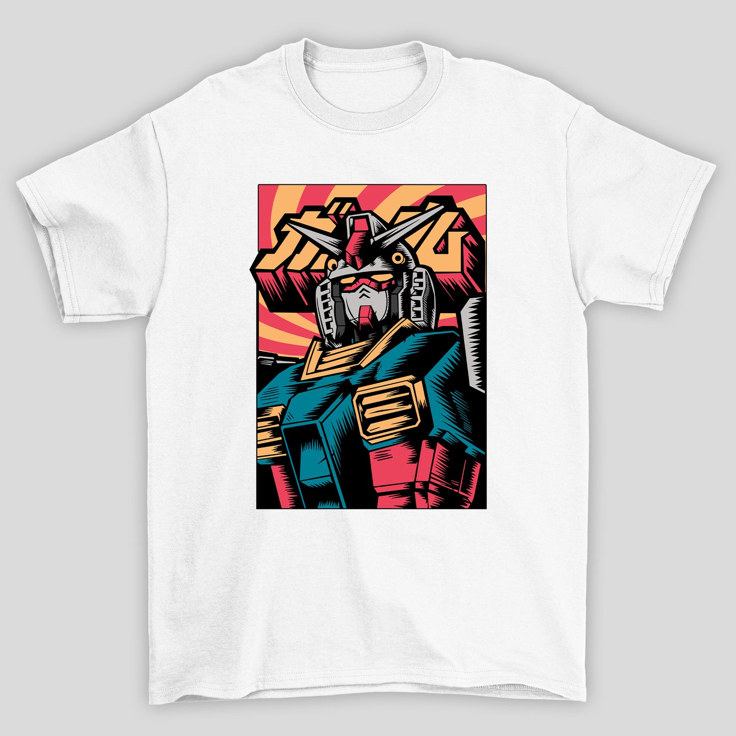 Camiseta Básica Unissex Gundam HQ Busto