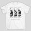 Camiseta Básica Unissex Gundam Capacetes Kanji