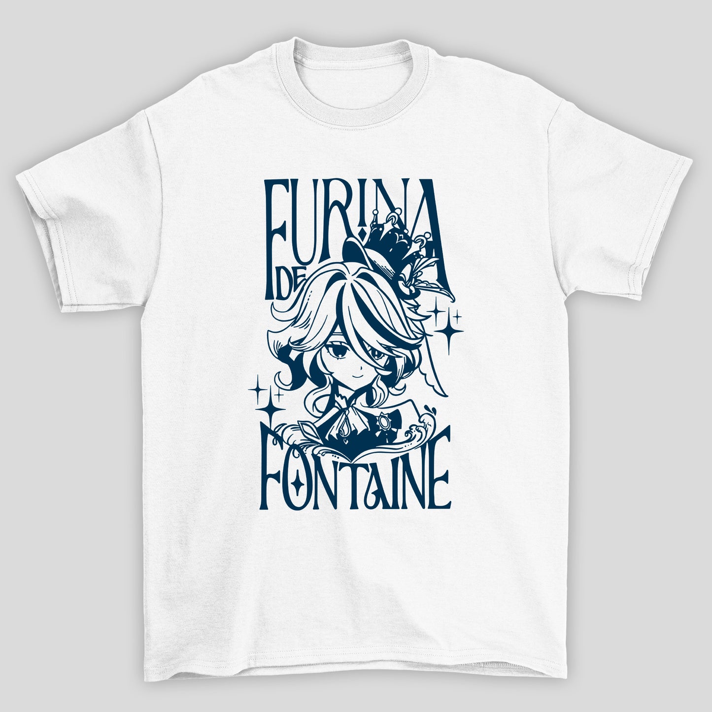 Camiseta Básica Unissex Furina De Fontine Genshin