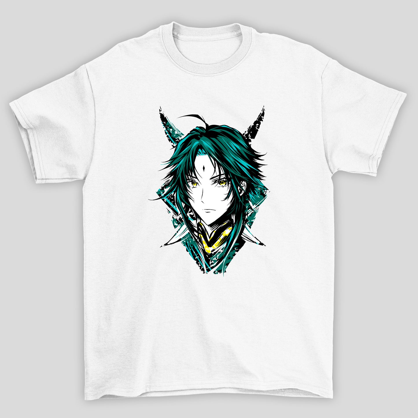 Camiseta Básica Unissex Xiao Rosto Genshin