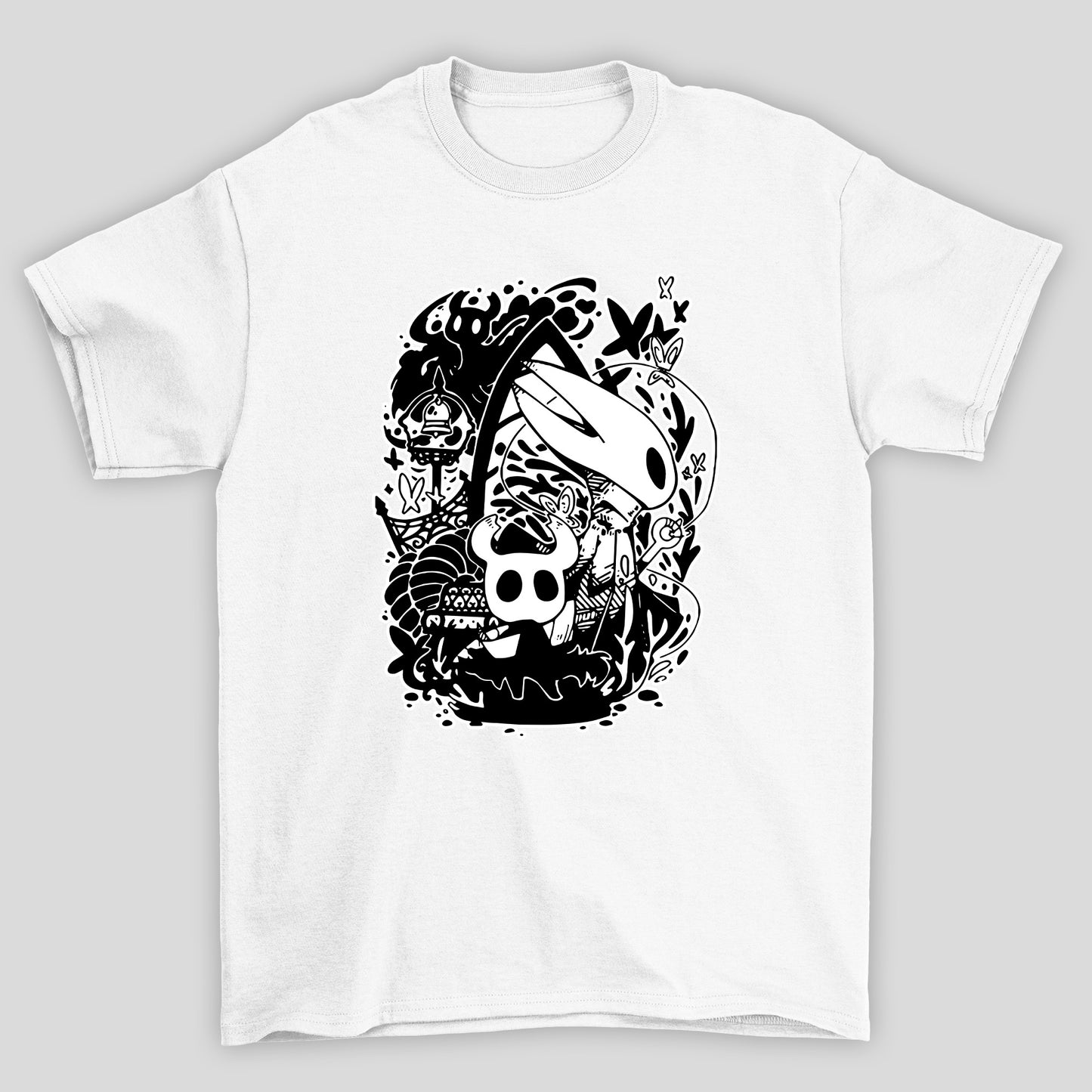 Camiseta Básica Unissex Hollow Knight Hornet Knight Silksong