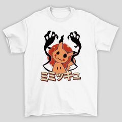Camiseta Básica Unissex Mimikyu Kanji Shadow Pokemon Halloween