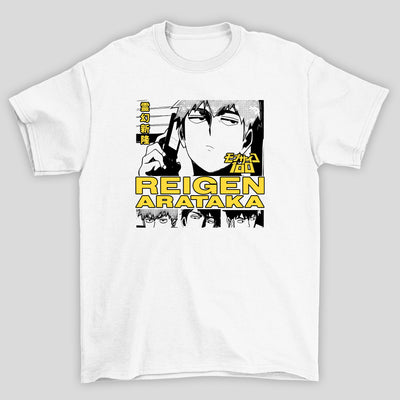 Camiseta Básica Unissex Reigen Arataka Mob Psycho 100