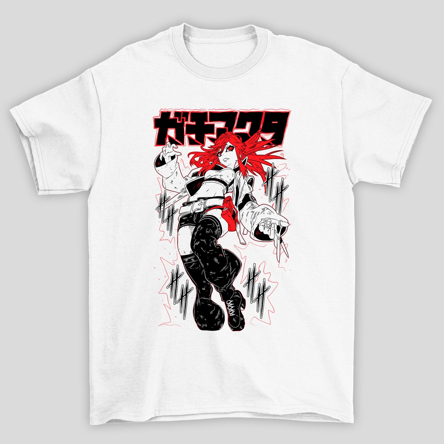 Camiseta Básica Unissex Riyo Kanji Tersoura Gachiakuta