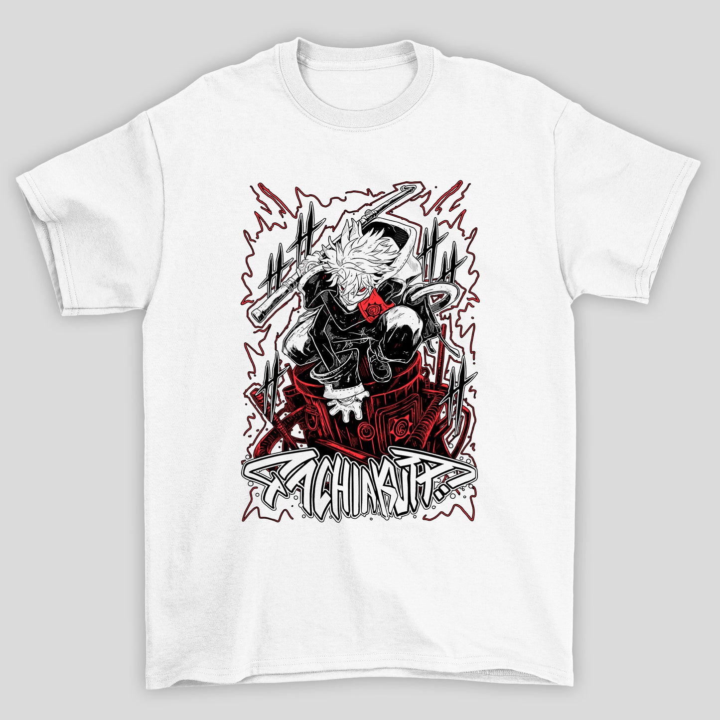 Camiseta Básica Unissex Rudo Cano Kanji Gachiakuta