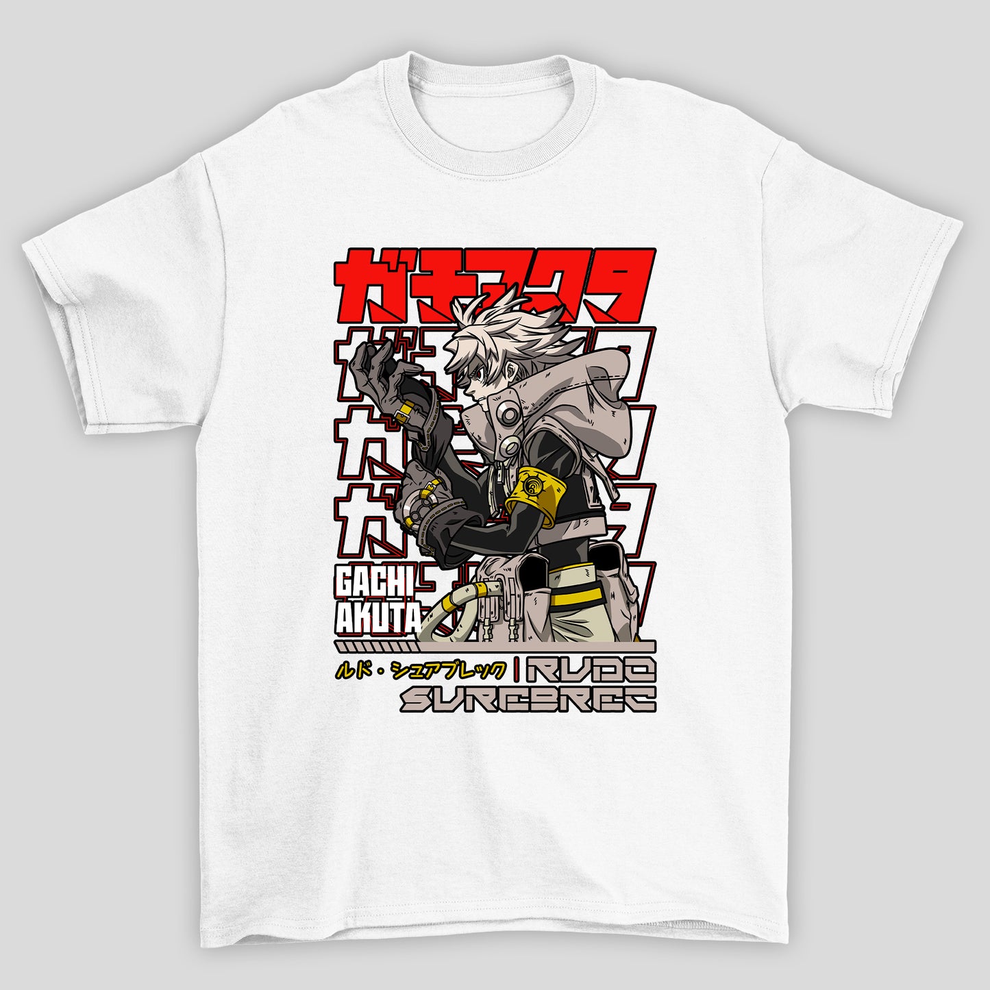 Camiseta Básica Unissex Rudo Sureberec Kanji Gachiakuta