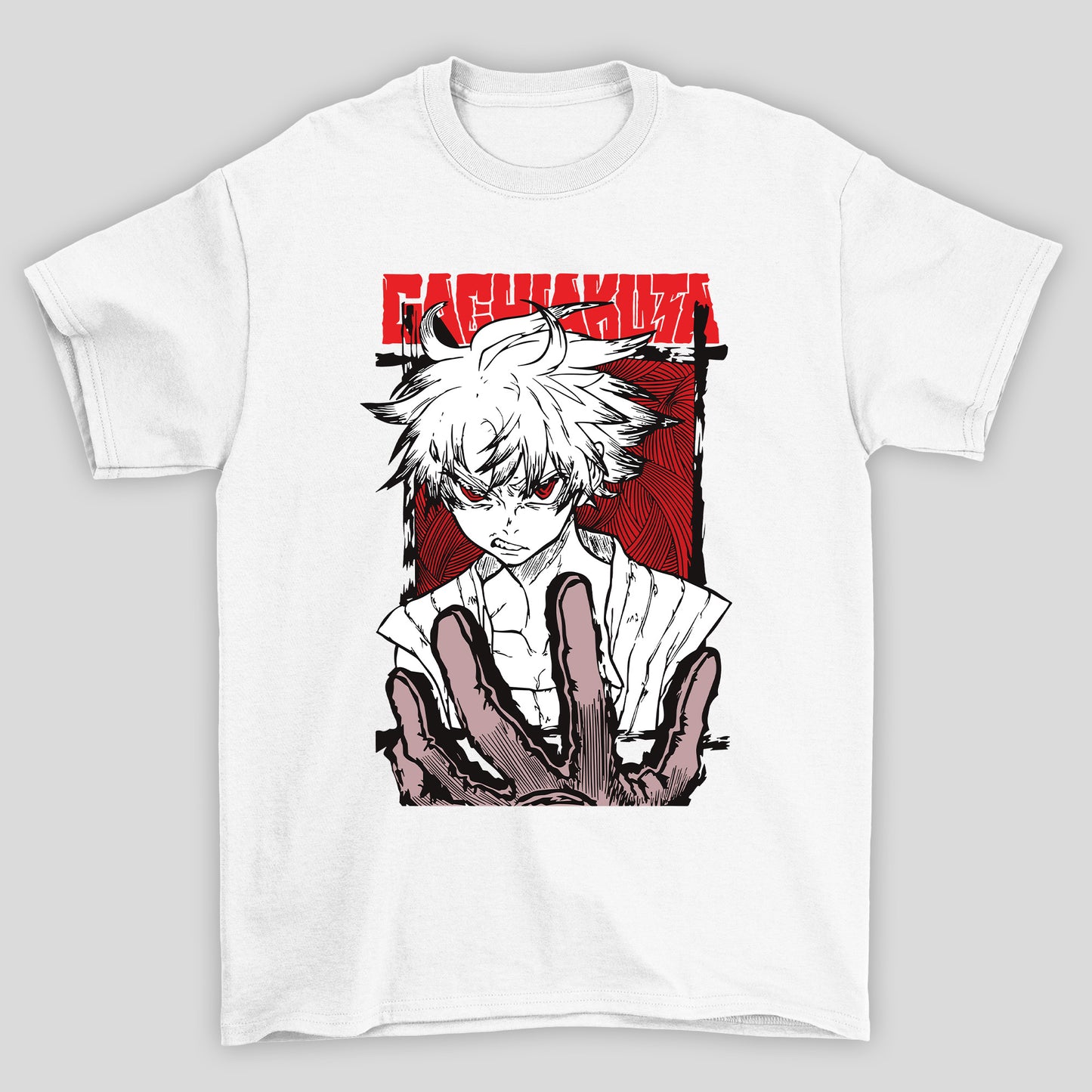 Camisetas Básicas Unissex Rudo Rosto Gachiakuta