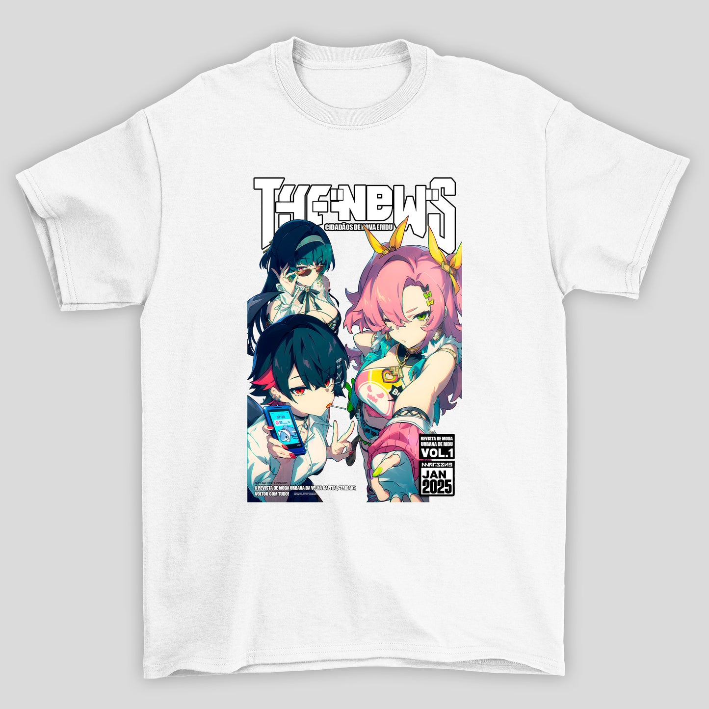 Camiseta Básica Unissex Zenless Zone Zero The News