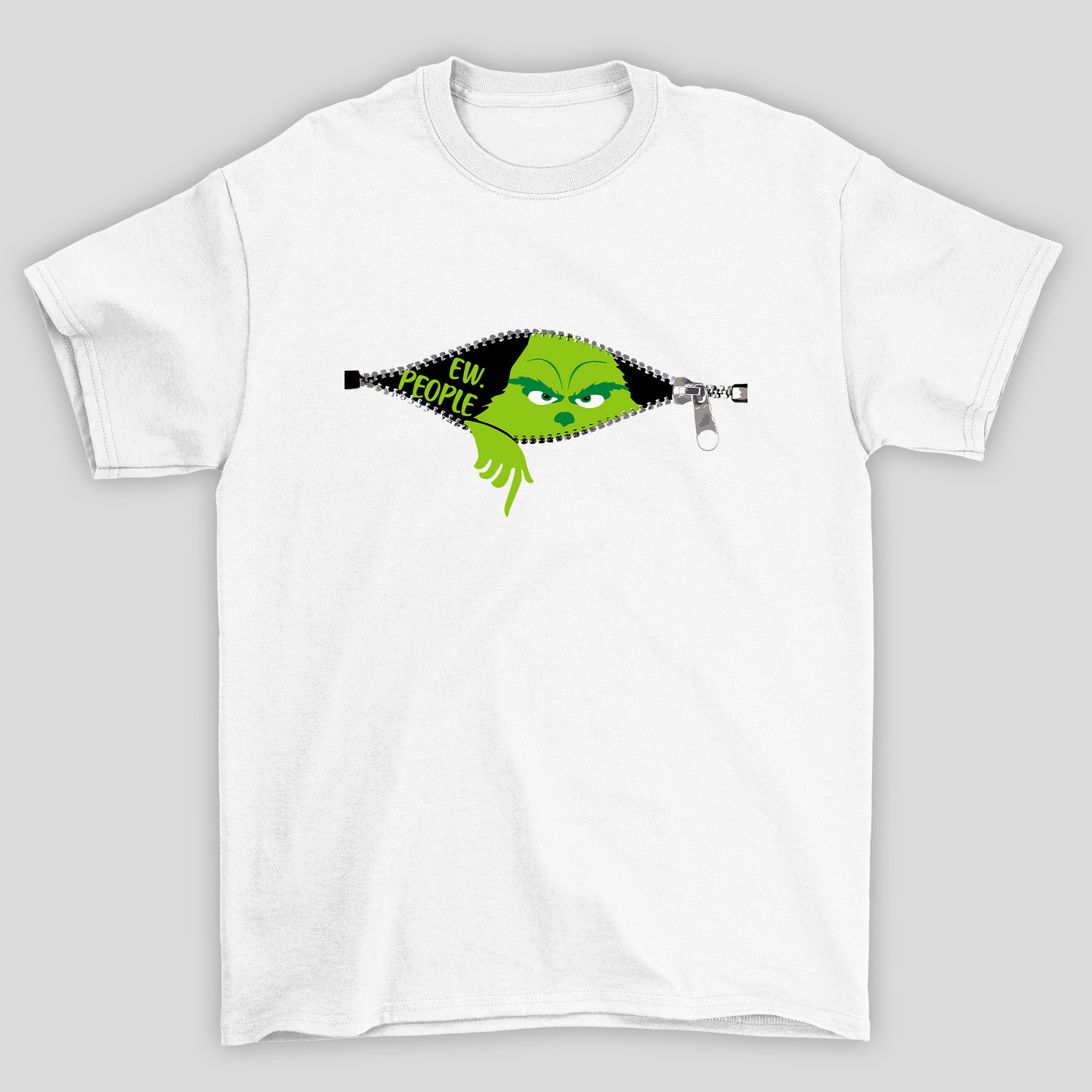 Camiseta Básica Unissex O Grinch Zíper