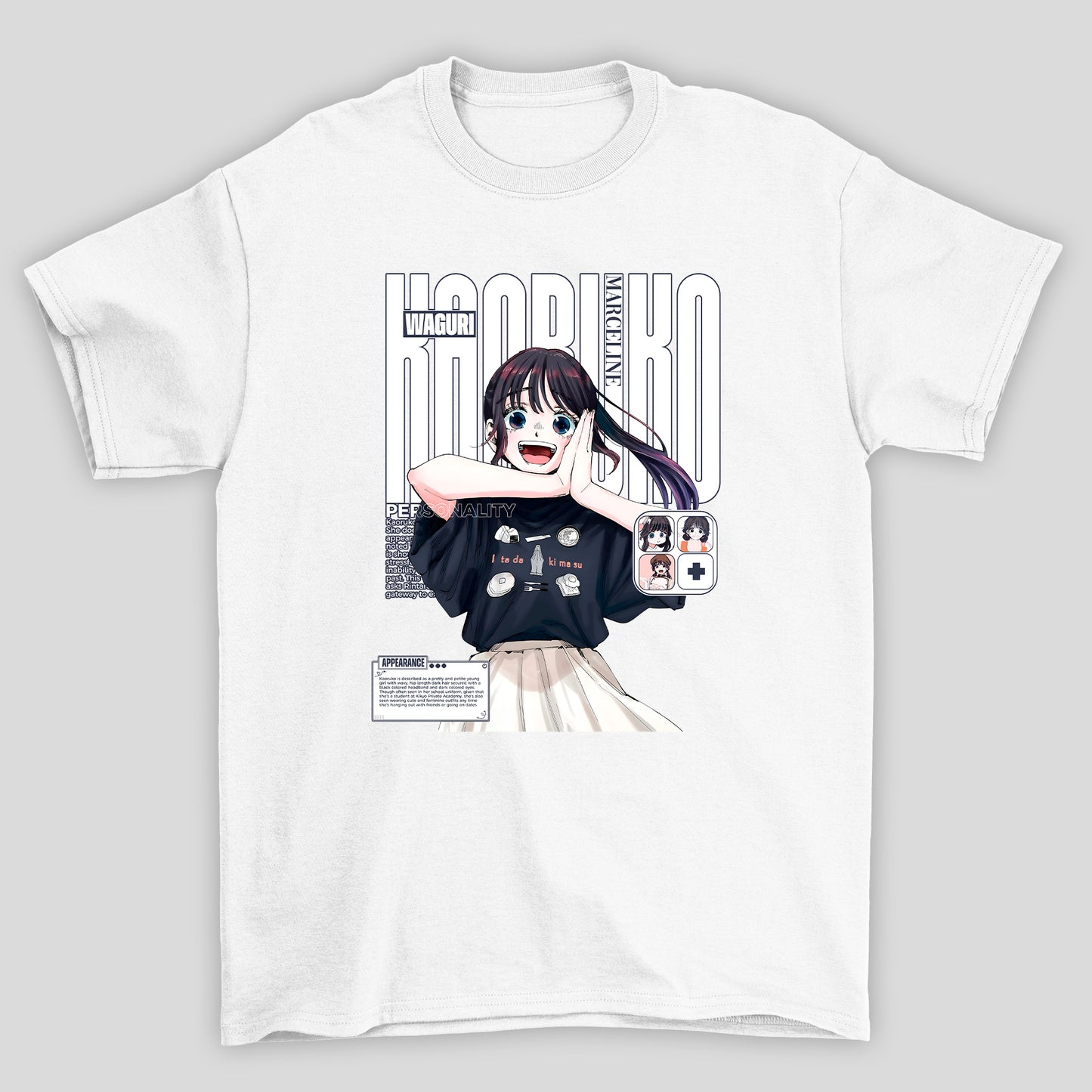 Camiseta Básica Unissex Kaoruko Waguri