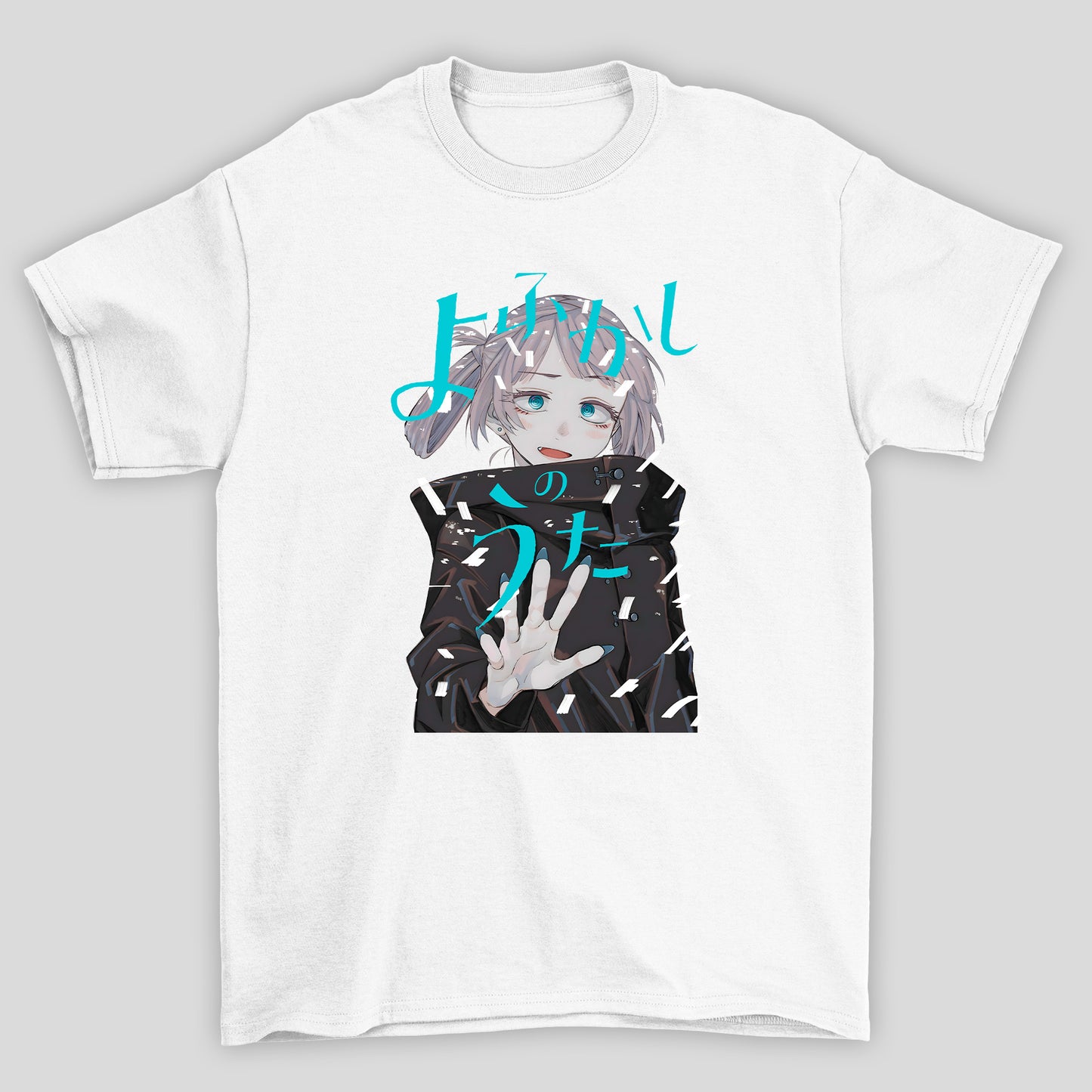 Camiseta Básica Unissex Yofukashi No Uta Nazuna Nanakusa Kanji Azul