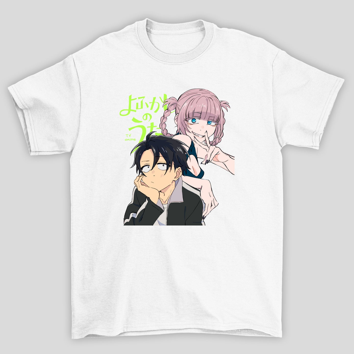 Camiseta Básica Unissex Yofukashi No Uta Nazuna Ko Yamori Kanji