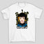 Camiseta Básica Unissex Blue Lock Meguru Bachira Rosto