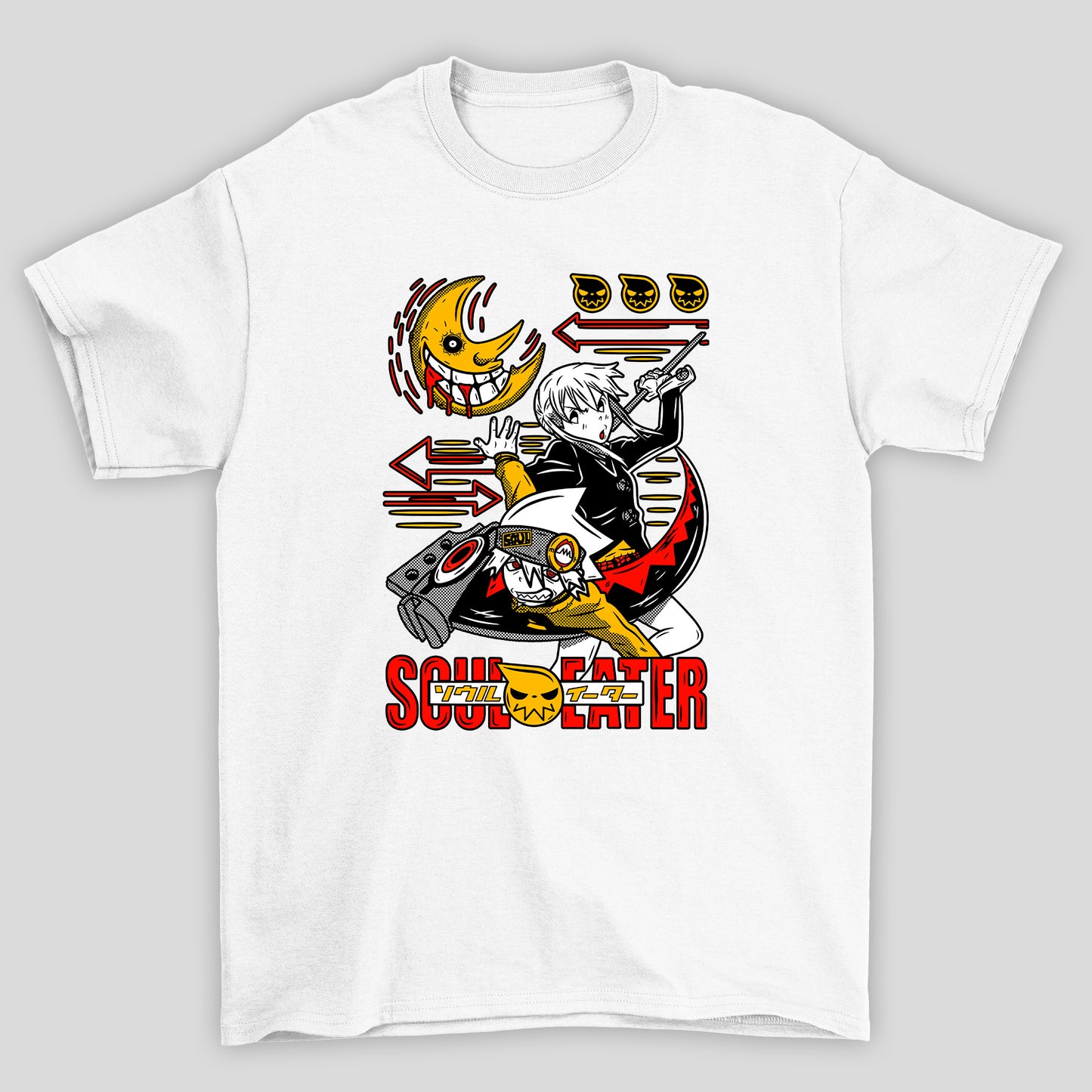 Camiseta Básica Unissex Soul Eater Maka Soul Lua