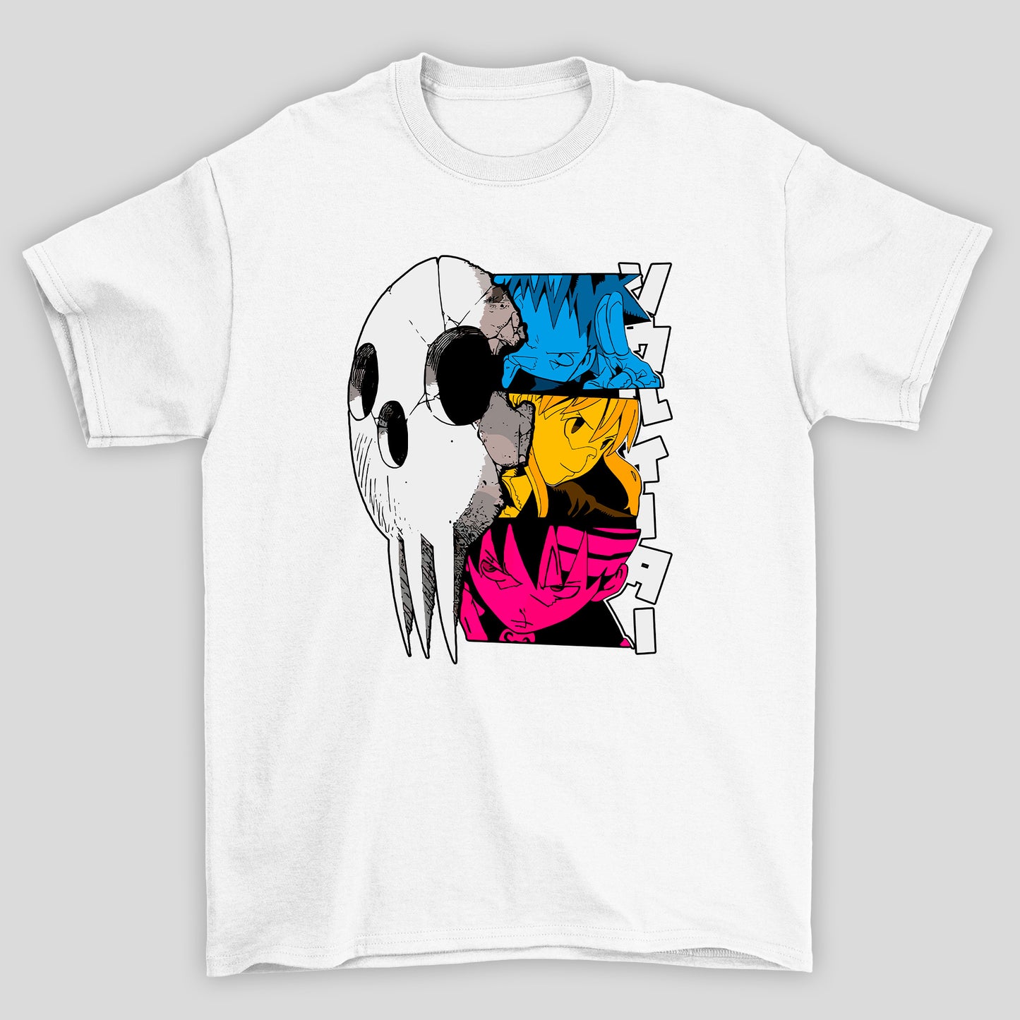 Camiseta Básica Unissex Soul Eater Black Star Maka Kid