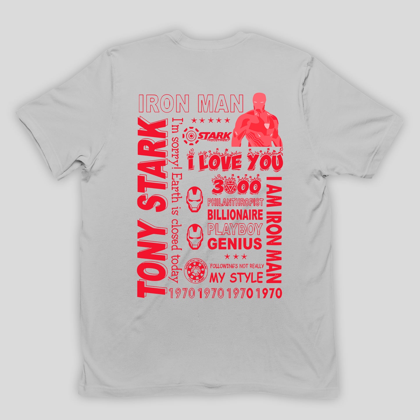 Camiseta Básica Unissex Homem de Ferro Stark Manhattan