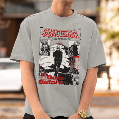 Camiseta Básico Unissex Jujutsu Kaisen Satoro Gojo