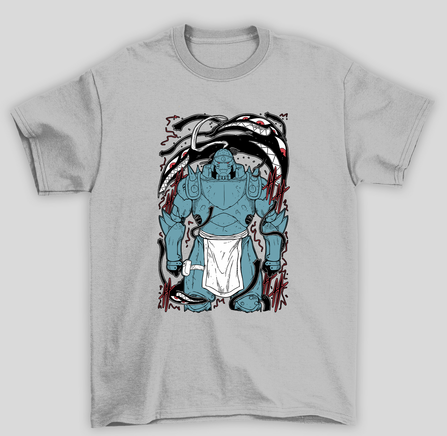 Camiseta Básica Unissex Fullmetal Alchemist Don't Forget- cinza