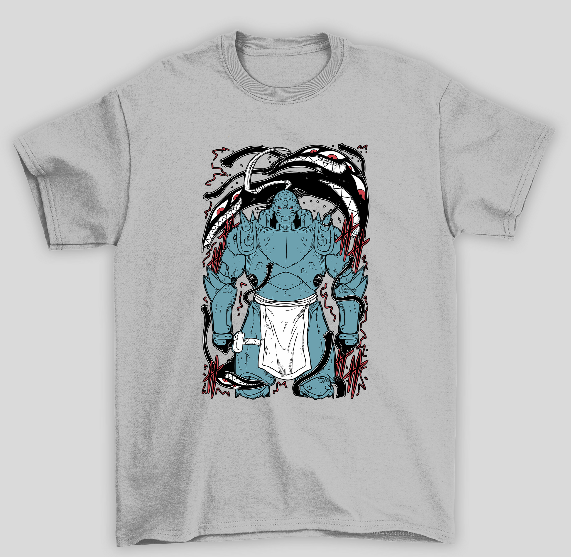 Camiseta Básica Unissex Fullmetal Alchemist Don't Forget- cinza