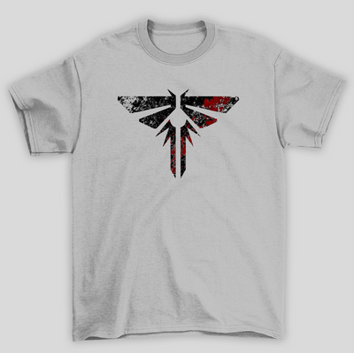 Camiseta Básica Unissex The Last Of Us Simbolo Vagalumes Sangue