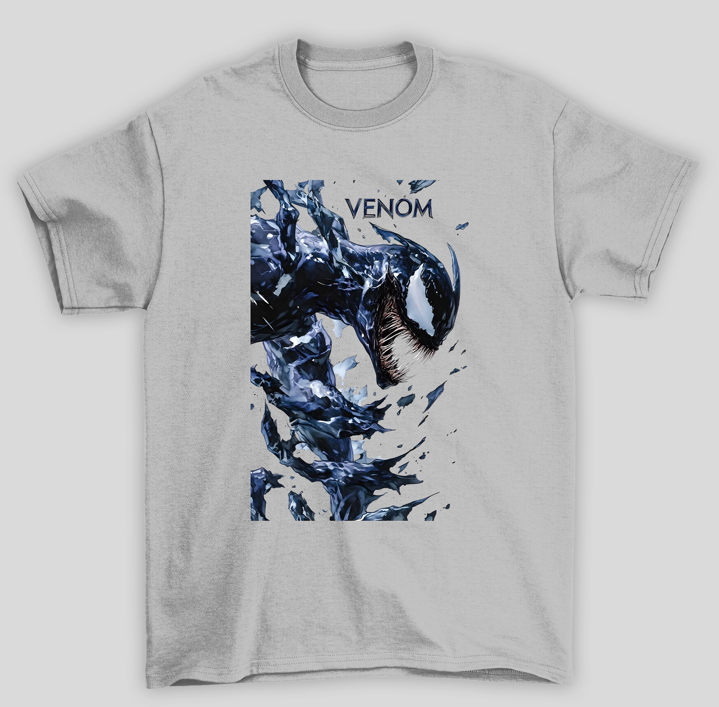 Camiseta Básica Unissex Venom Gelo - cinza