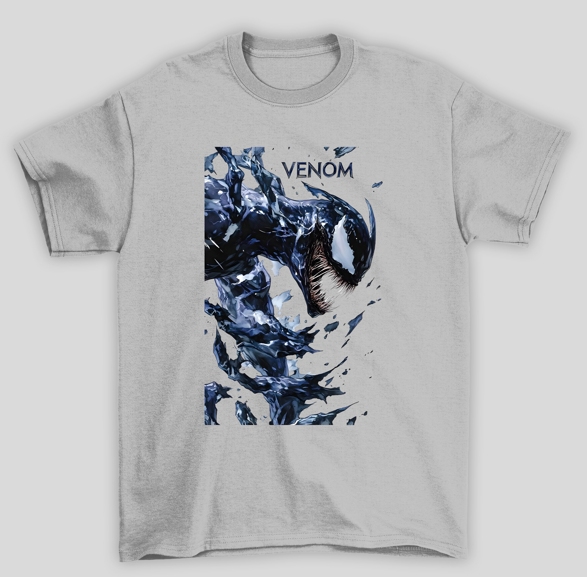 Camiseta Básica Unissex Venom Gelo - cinza