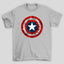 Camiseta Básica Unissex Capitão América Escudo