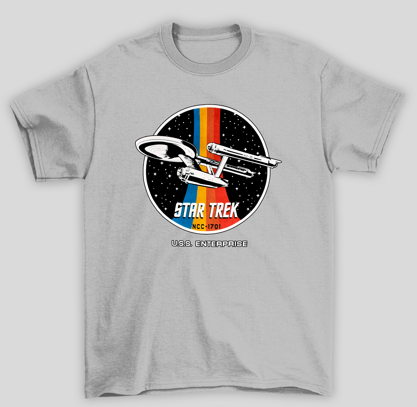 Camiseta Básica Unissex Star Trek Nave NCC-1701