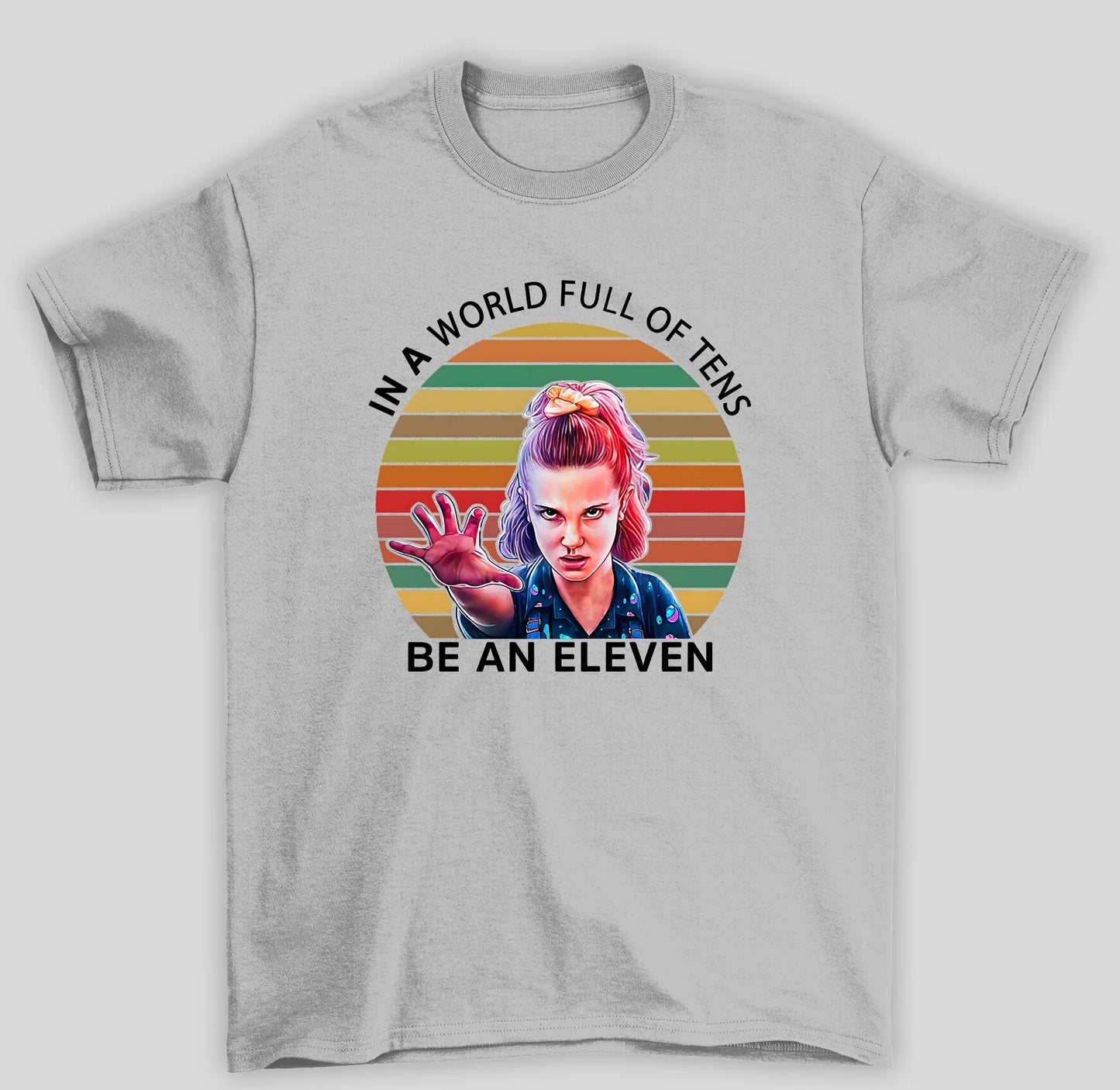 Camiseta Básica Unissex Stranger Things Be An Eleven