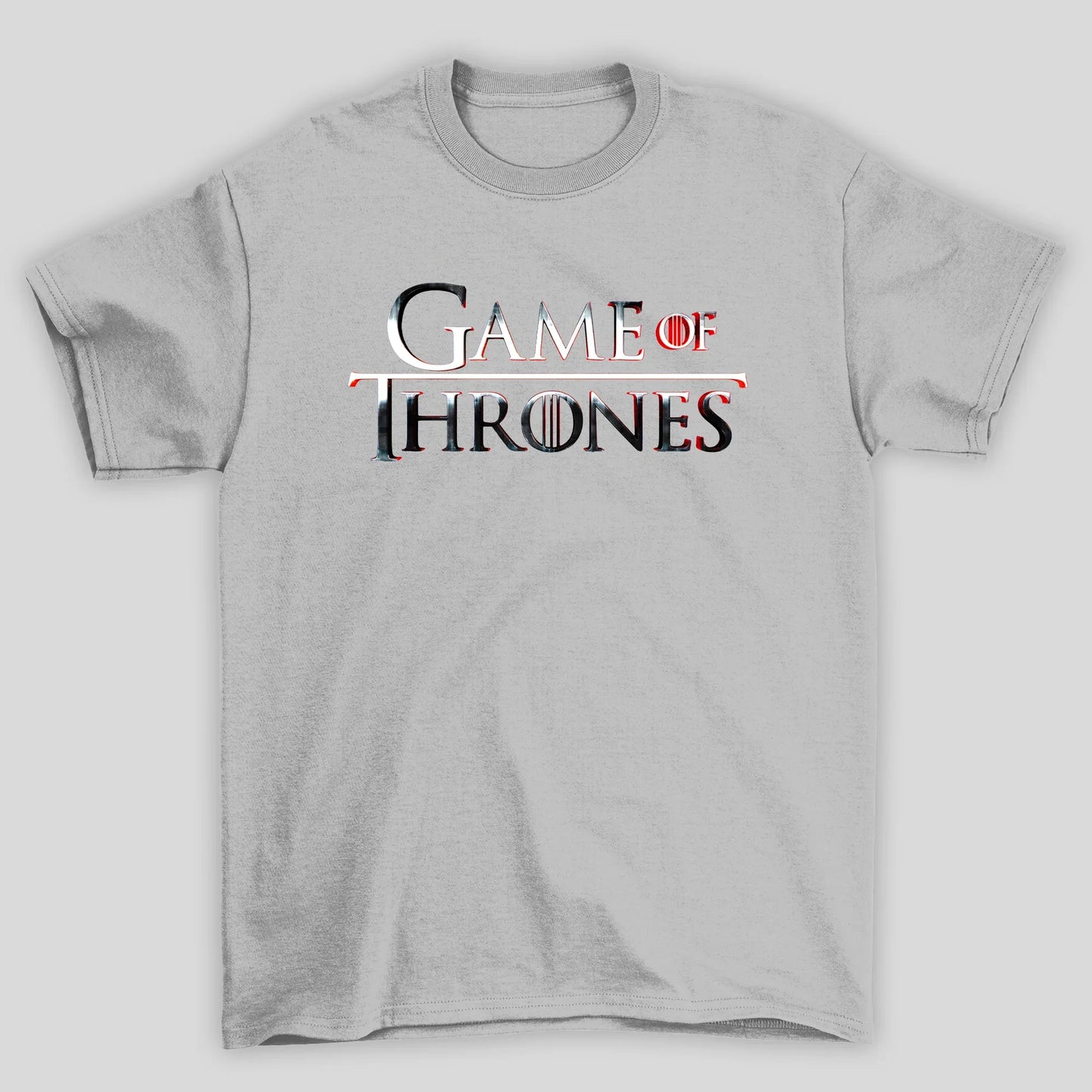 Camiseta Básica Unissex Logo Cromo Game Of Thrones