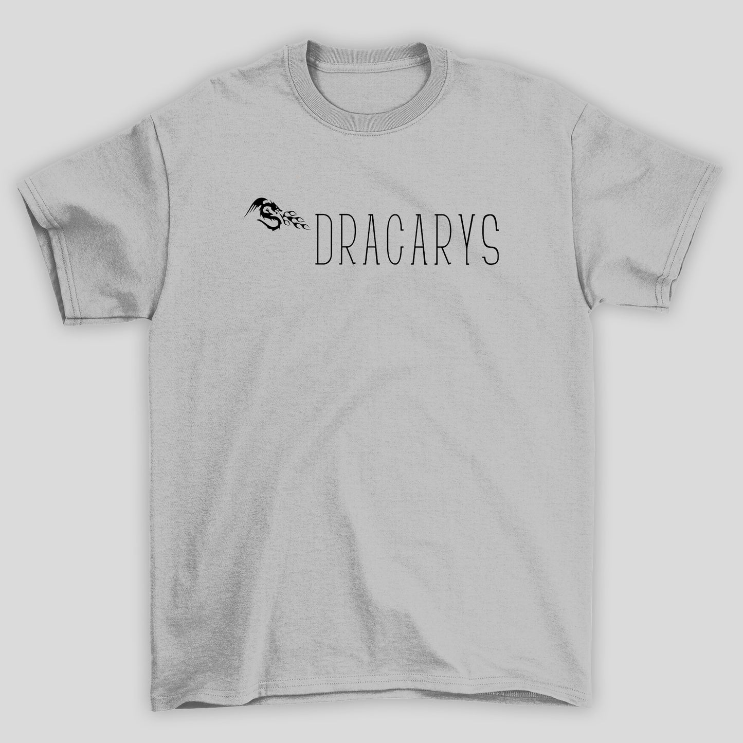 Camiseta Básica Unissex Dracarys Minimalista Game Of Thrones