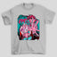 Camiseta Básica Unissex Dandadan Momo Ayase Okarun Nave