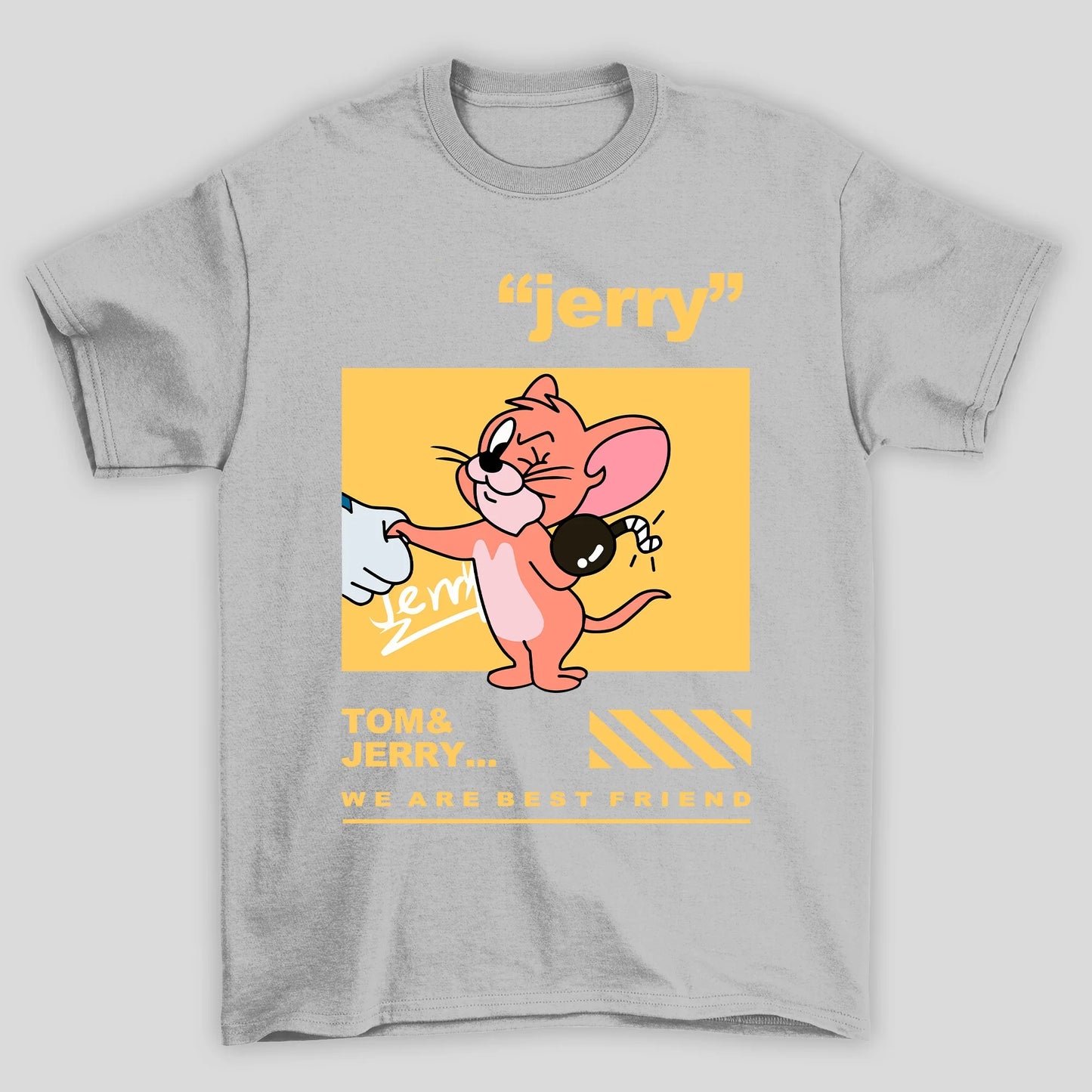 Camiseta Básica Unissex Jerry Tom e Jerry