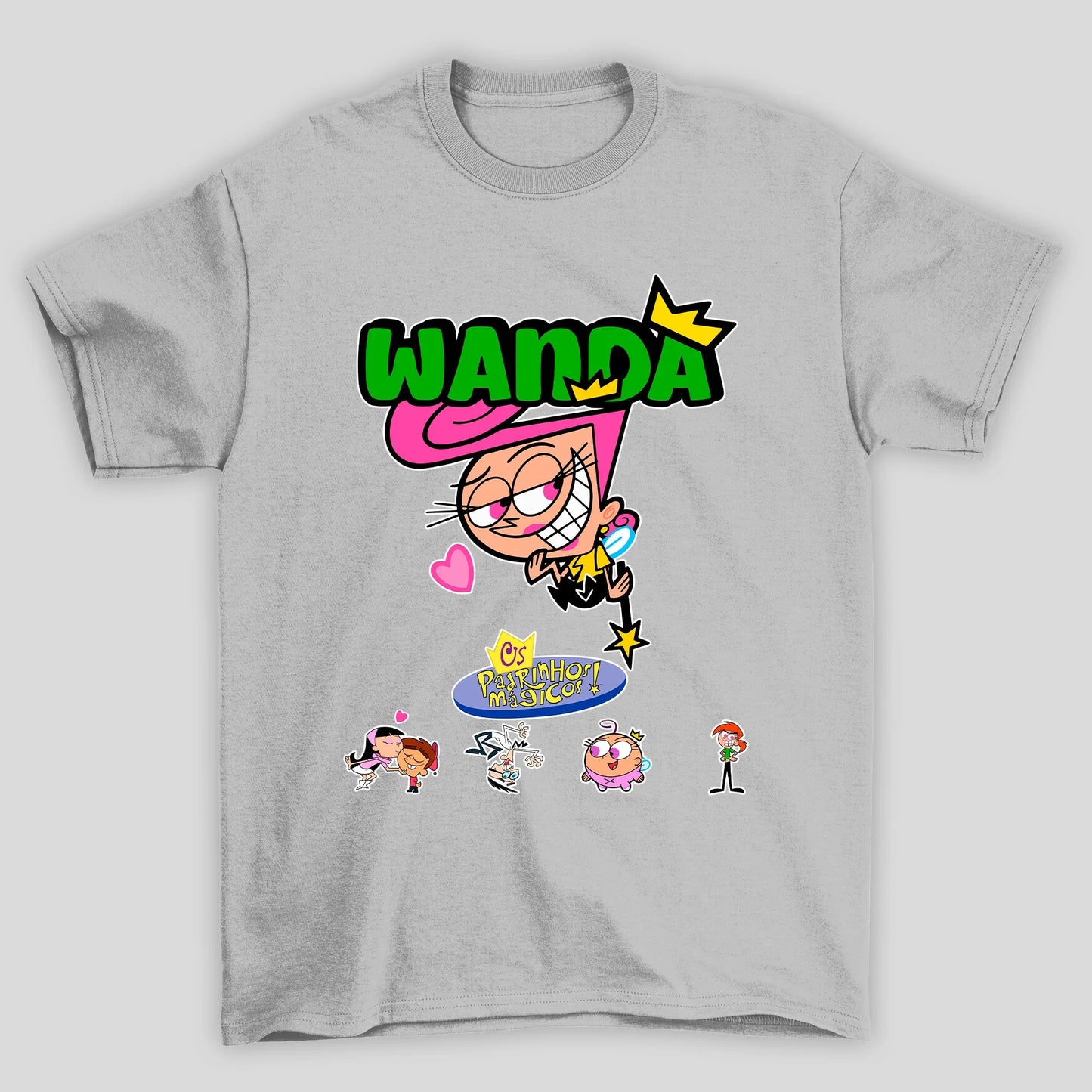 Camiseta Básica Unissex Wanda Padrinhos Mágicos