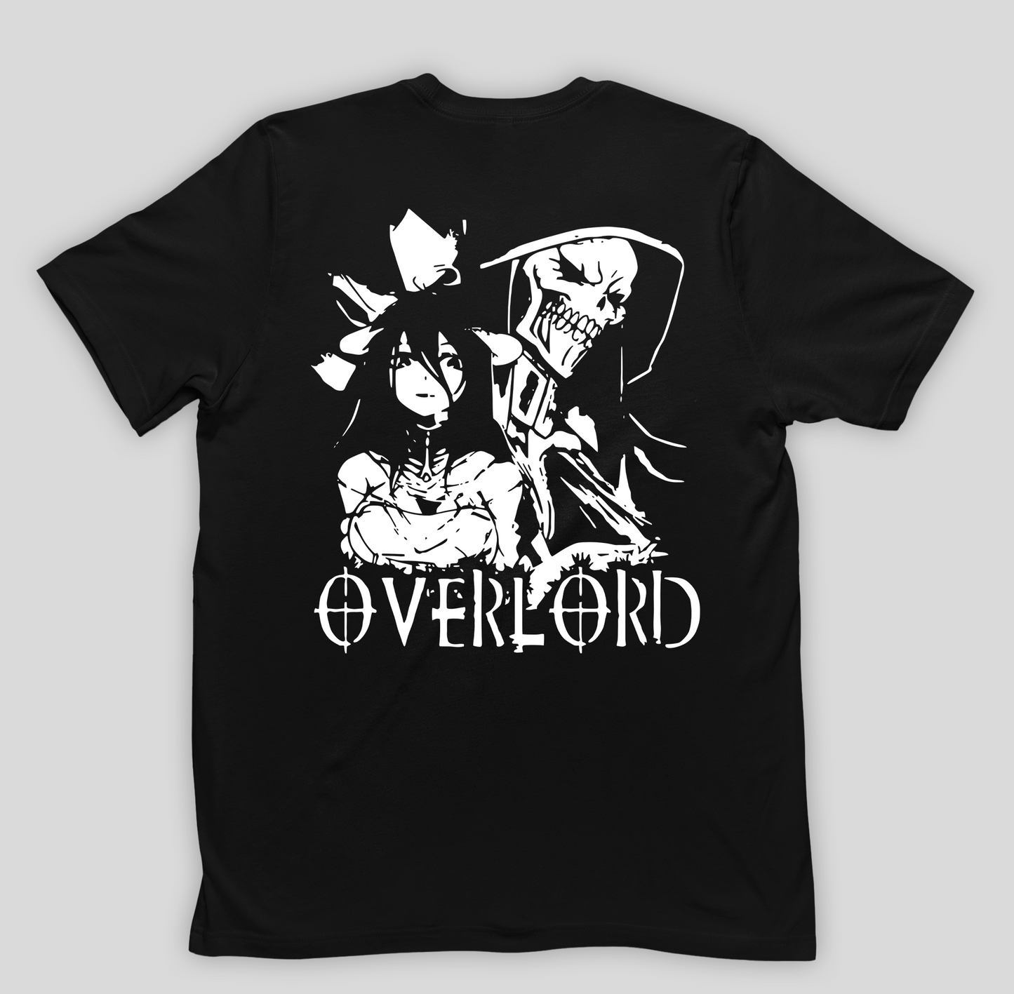 Camiseta Básica Unissex Overlord Ainz- preto