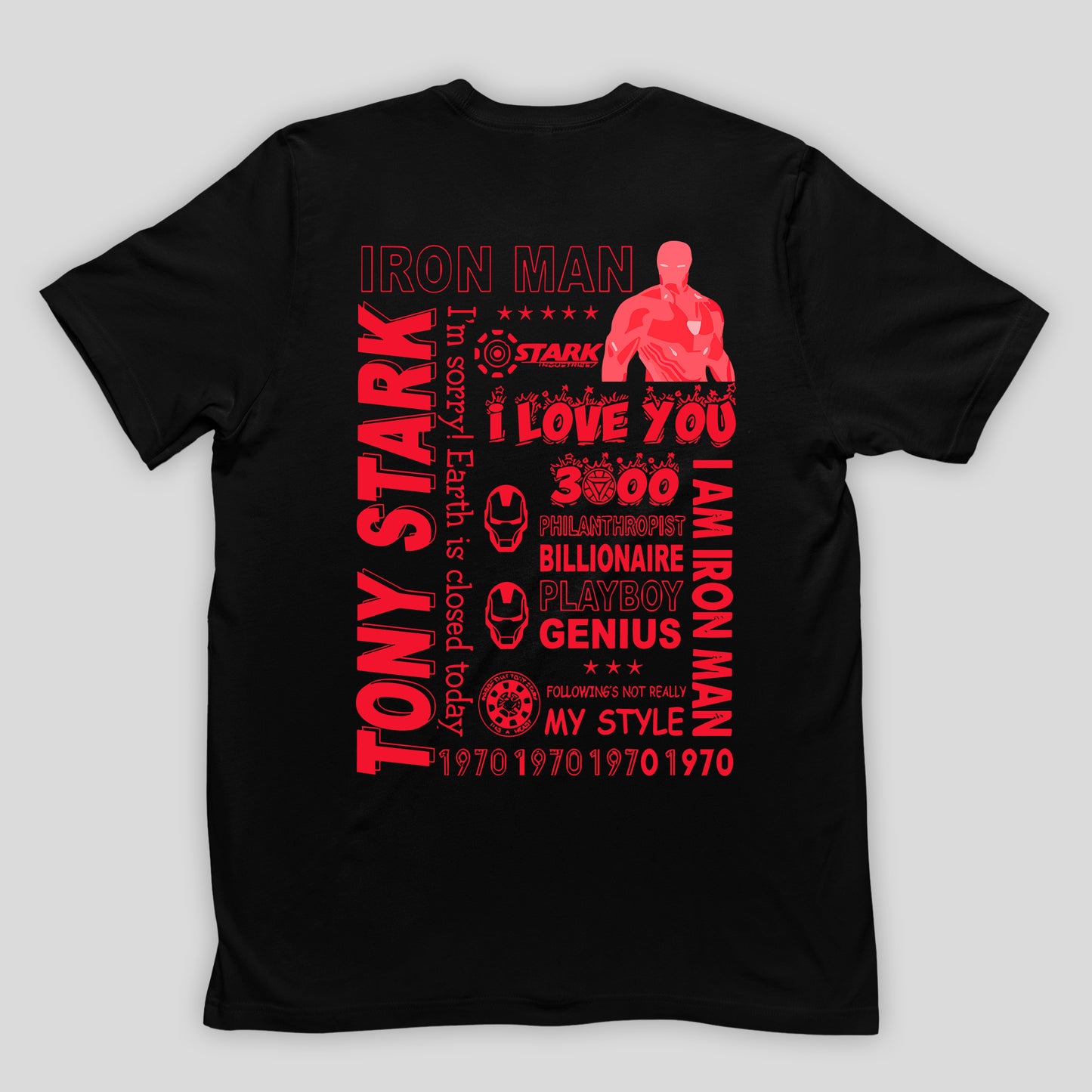 Camiseta Básica Unissex Homem de Ferro Stark Manhattan