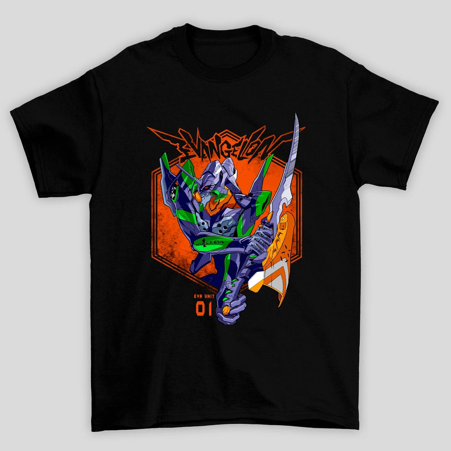 Camiseta Básica Unissex Neon Genesis Evangelion Eva 01
