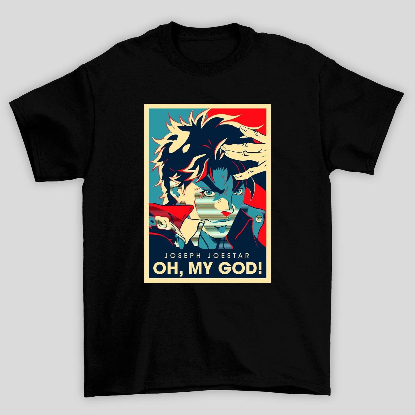 Camiseta Básica Unissex Jojo Bizarre Adventure Vintage Joe