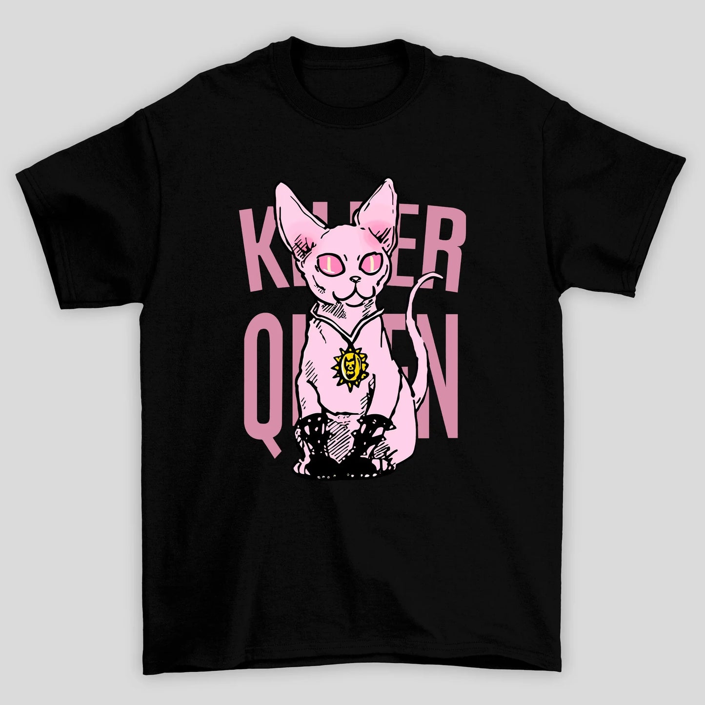 Camiseta Básica Unissex Killer Queen Jojo Bizarre