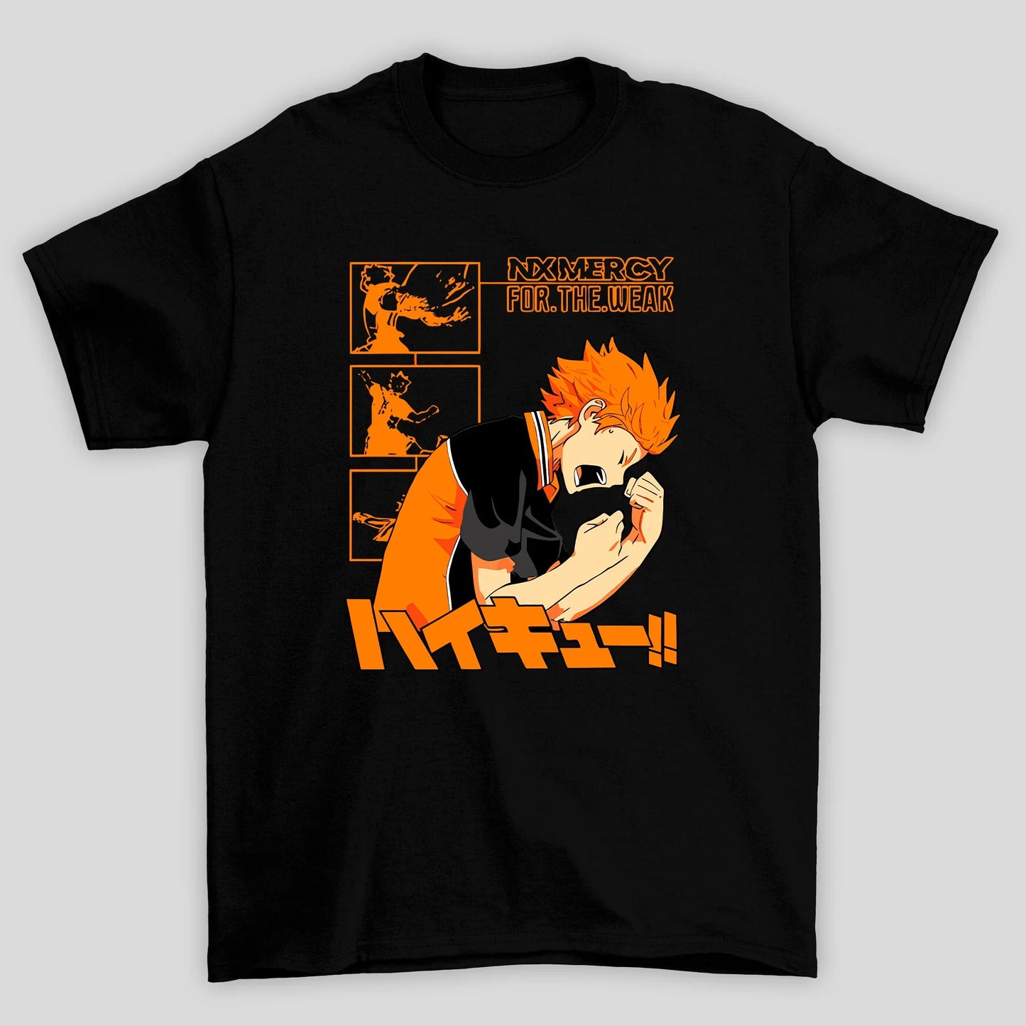 Camiseta Básica Unissex Hinata No Mercy Haikyuu