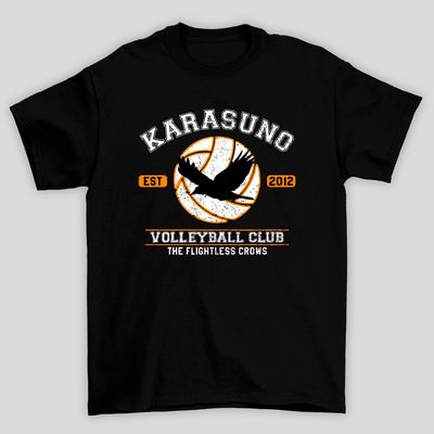 Camiseta Básica Unissex Anime Haikyu!! The Flightless Crows