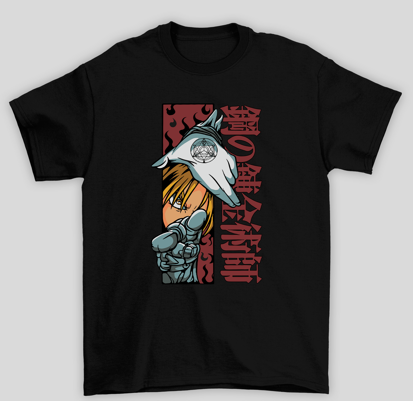 Camiseta Básica Unissex Fullmetal Alchemist 	Edward Elric