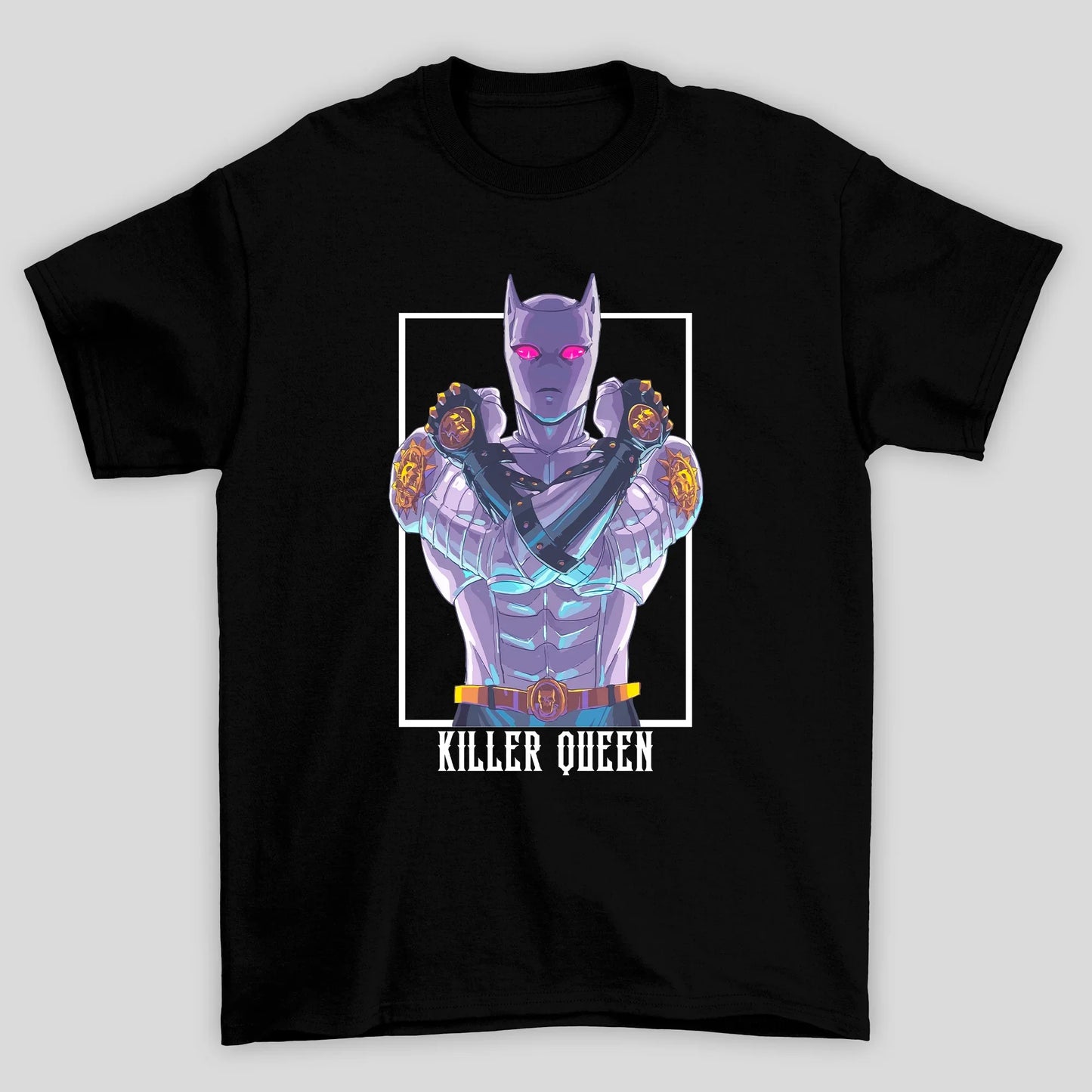 Camiseta Básica Unissex Jojo Bizarre Killer Queen Anime