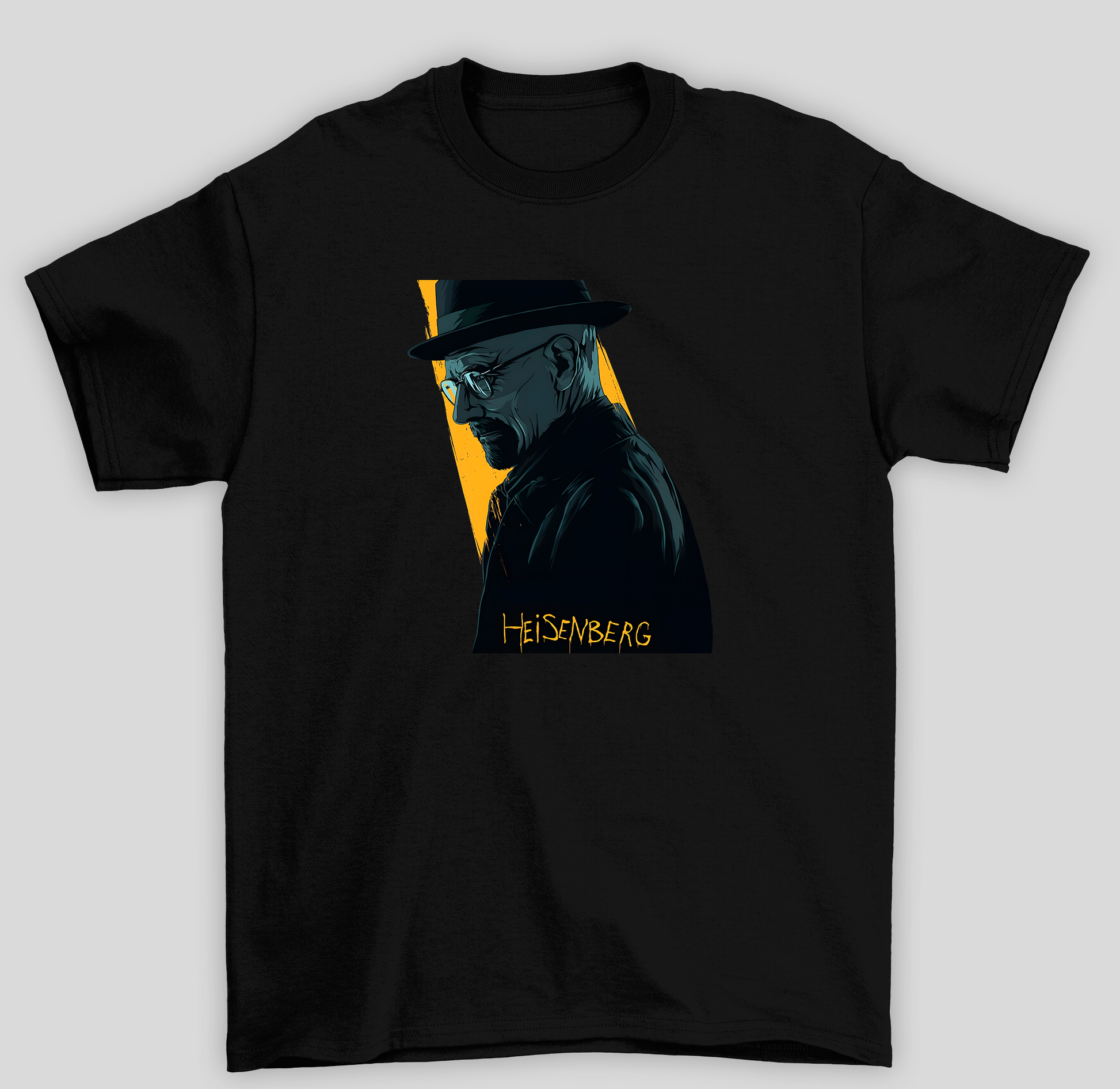 Camiseta Básica Unissex Breaking Bad Heisenberg- preto