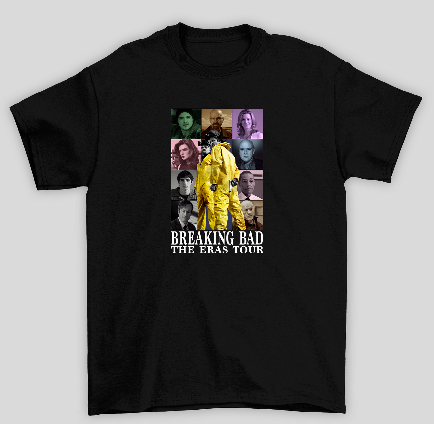 Camiseta Básica Unissex Breaking Bad The Eras Tour- preto