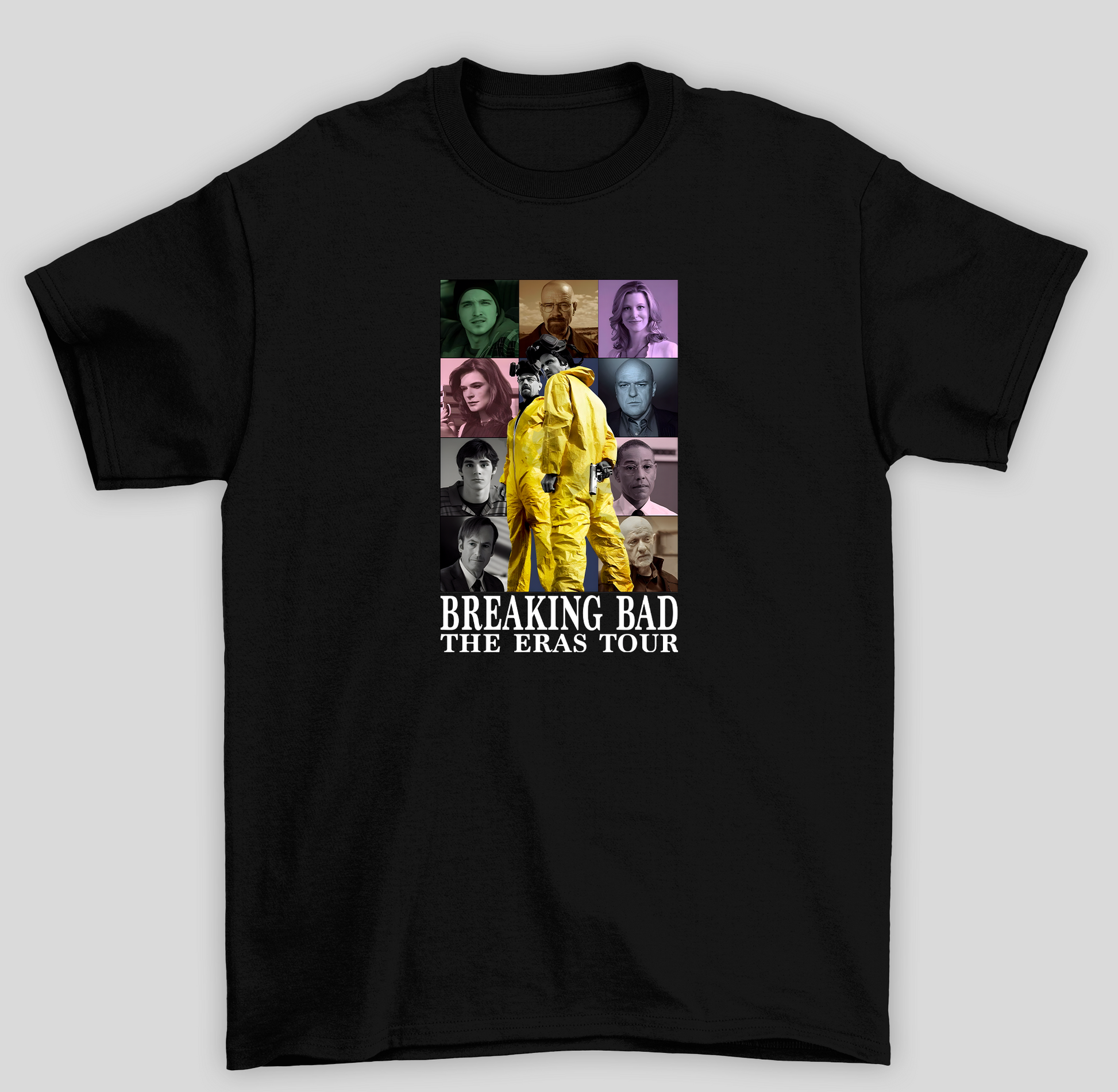 Camiseta Básica Unissex Breaking Bad The Eras Tour- preto