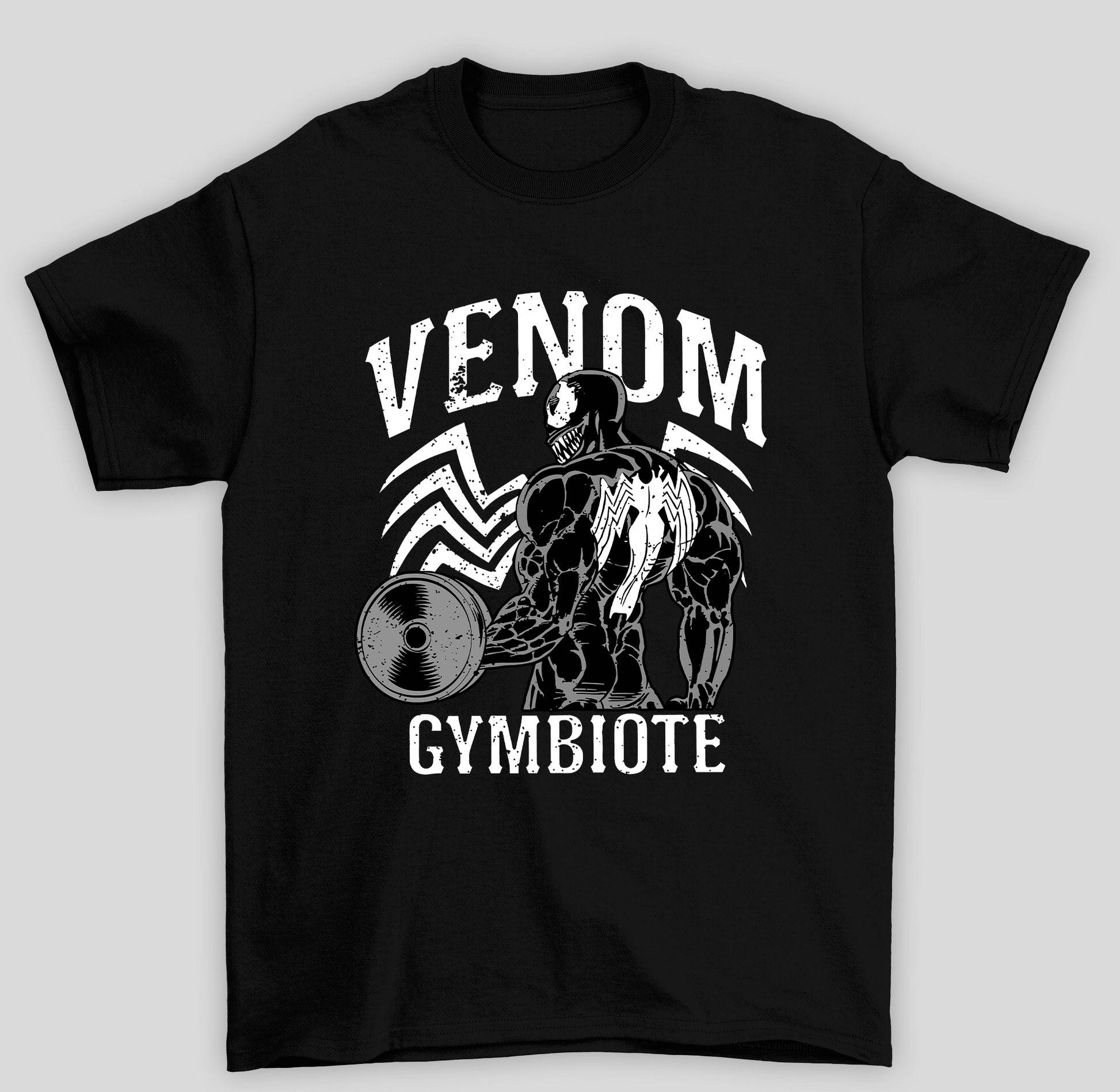 Camiseta Básica Unissex Venom Gymbiote- PRETO