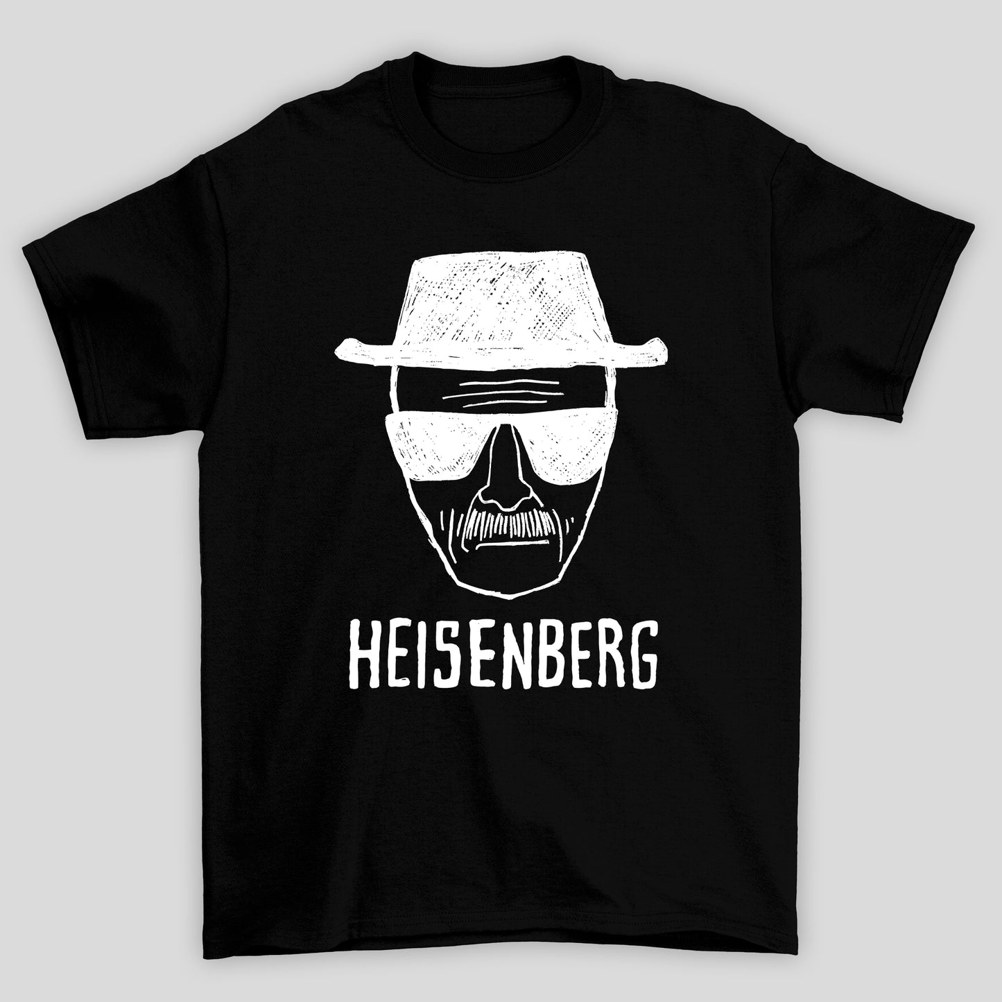 Camiseta Básica Unissex Breaking Bad Heisenberg Desenho Rosto