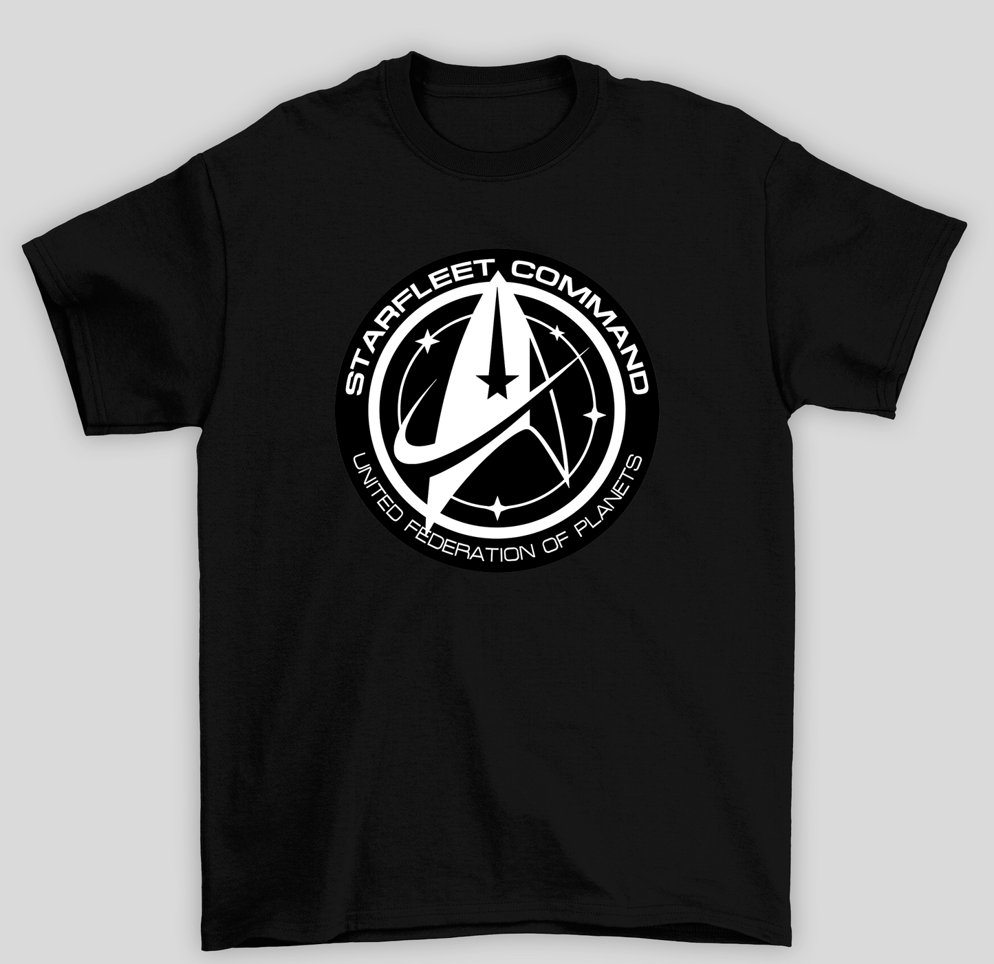 Camiseta Básica Unissex Star Trek Logo Starfleet Command